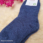 Hirsch Natur - Chaussettes épaisses "bouclette" enfant – 100 % laine