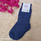 Hirsch Natur - Chaussettes épaisses "bouclette" enfant – 100 % laine