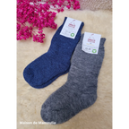 Hirsch Natur - Chaussettes épaisses "bouclette" enfant – 100 % laine