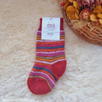 Hirsch Natur - Chaussettes Arc-en-ciel "bouclette" enfant – 100 % laine