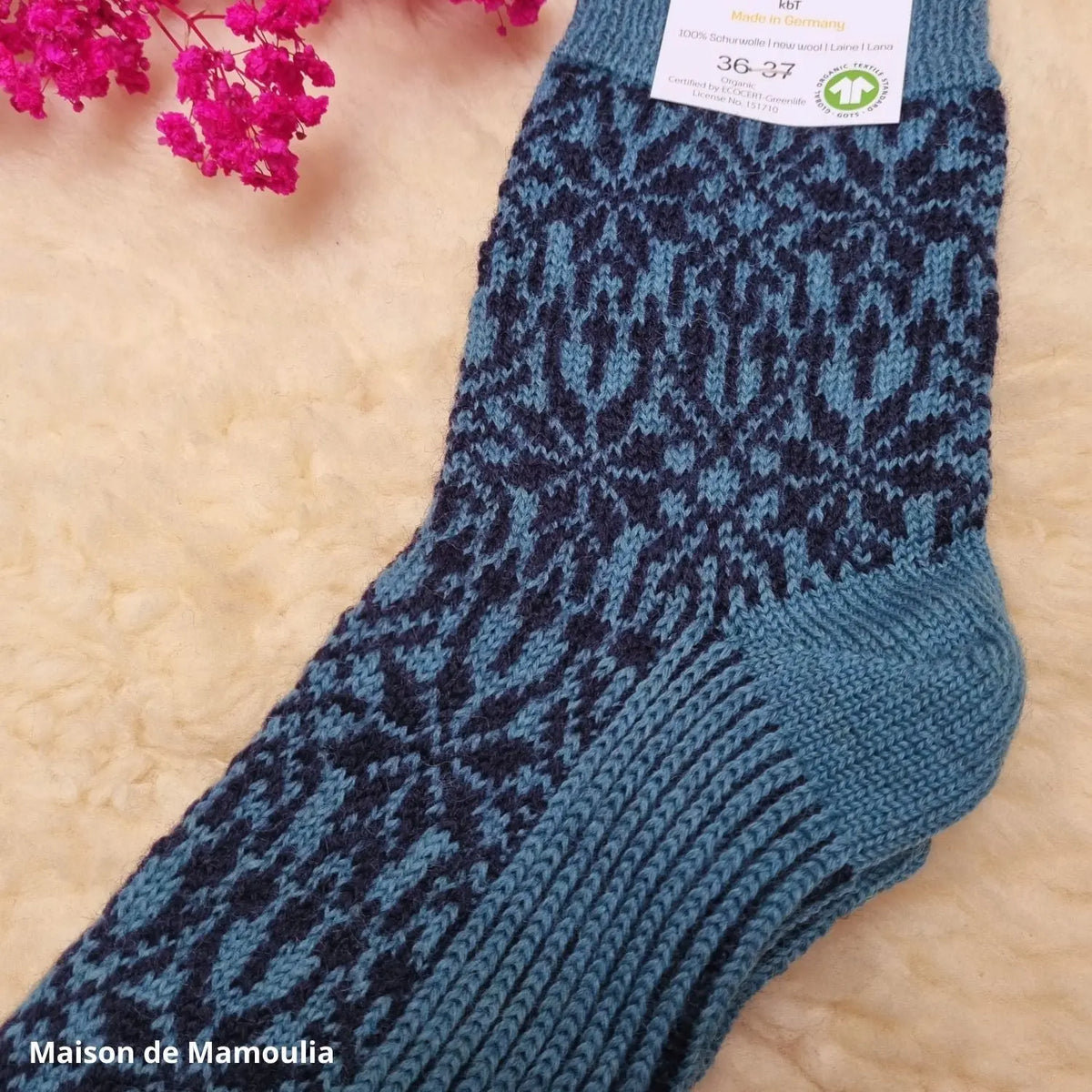 Hirsch Natur - Adult Thick Norwegian Socks - 100% Wool