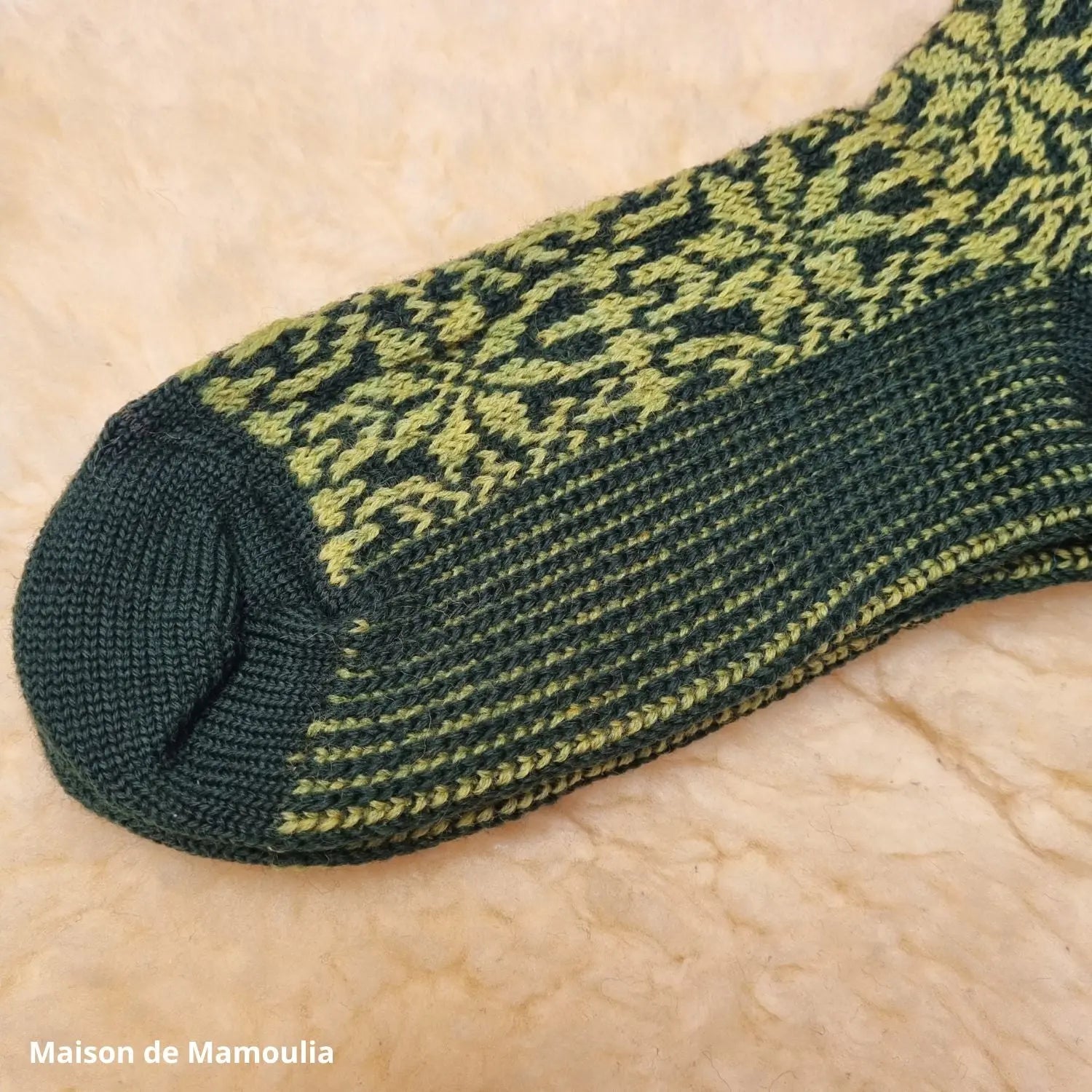 Hirsch Natur - Adult Thick Norwegian Socks - 100% Wool