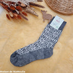 Hirsch Natur - Chaussettes épaisses adulte norvégiennes – 100 % laine Hirsch Natur