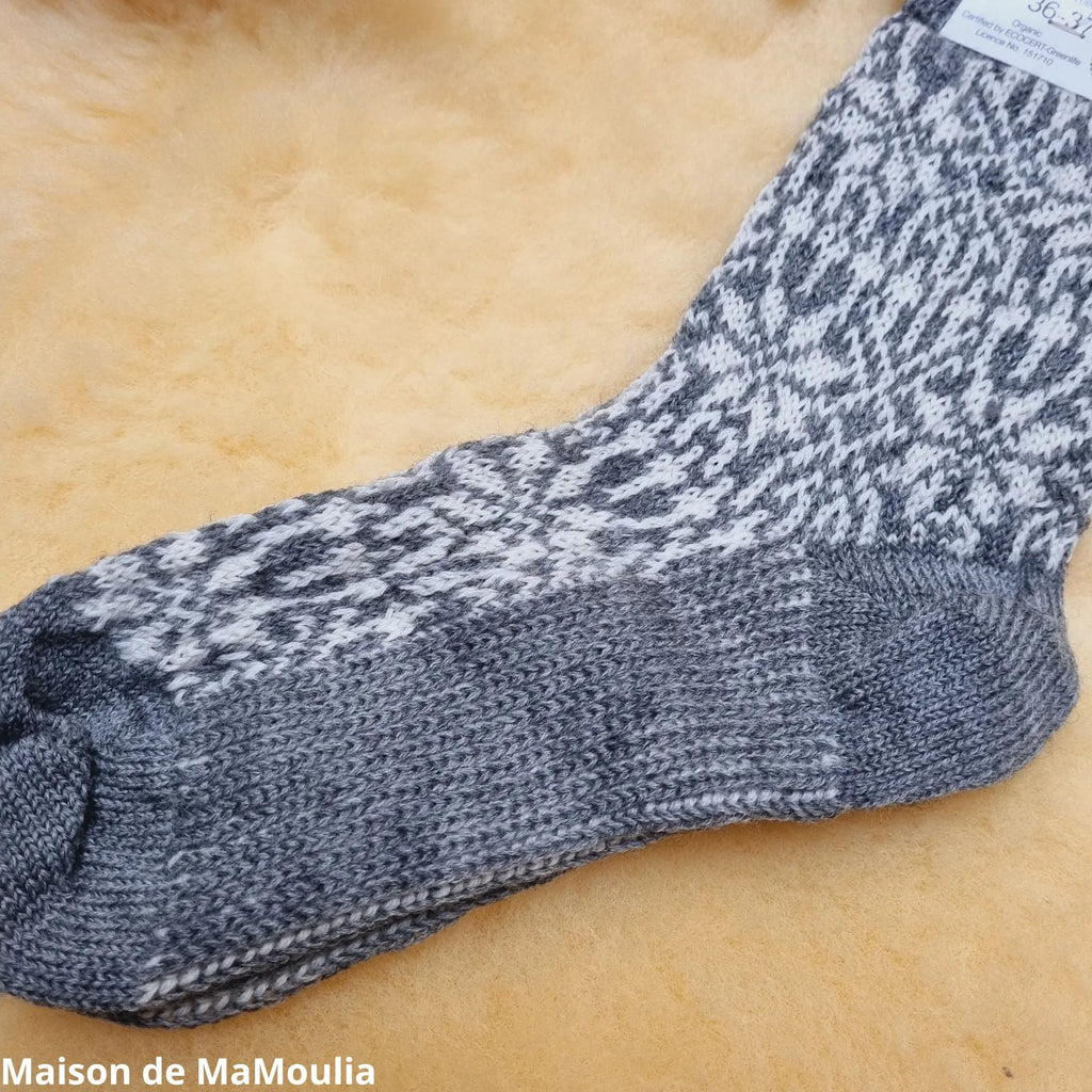 Hirsch Natur - Chaussettes épaisses adulte norvégiennes – 100 % laine Hirsch Natur