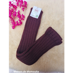 Hirsch Natur - Jambières / guêtres épaisses – 100 % laine – Adulte