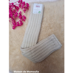Hirsch Natur - Jambières / guêtres épaisses – 100 % laine – Adulte