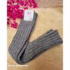 Hirsch Natur - Adult non-slip socks - 100% wool