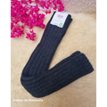 Hirsch Natur - Adult non-slip socks - 100% wool