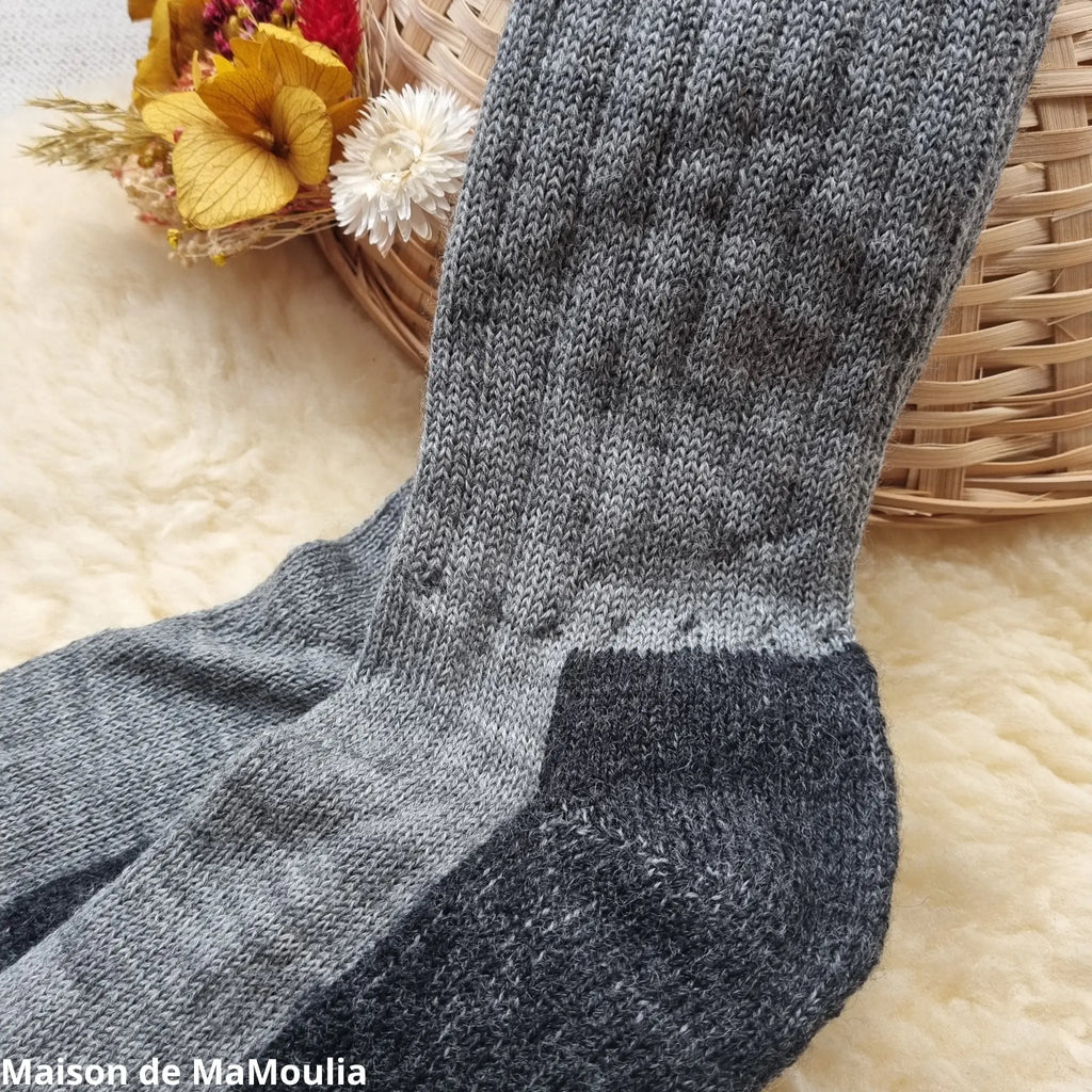 Hirsch Natur - Chaussettes adulte randonnée – 100 % laine Hirsch Natur