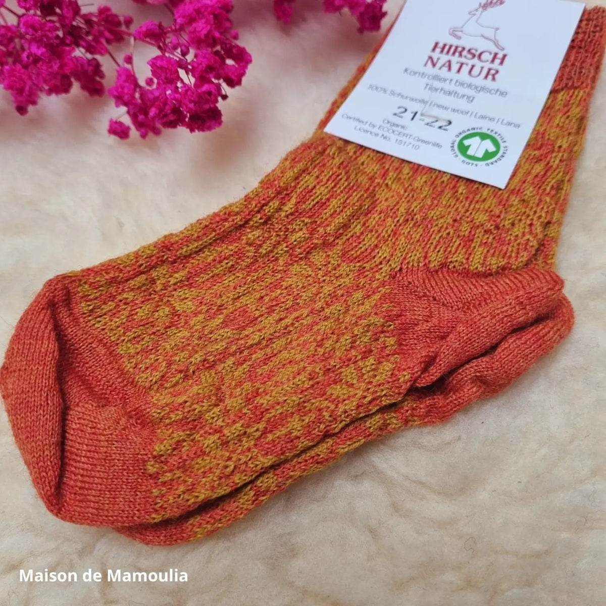 Hirsch Natur - Thick Children's Socks - 100% Wool
