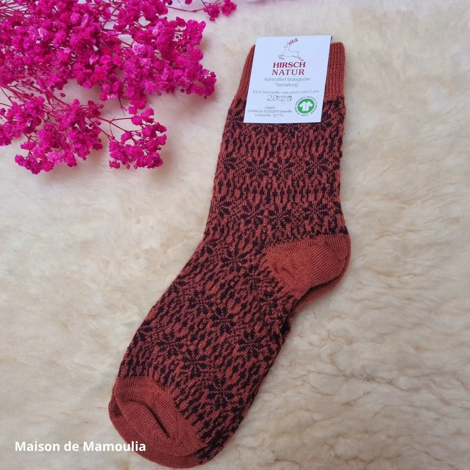 Hirsch Natur - Thick Children's Socks - 100% Wool