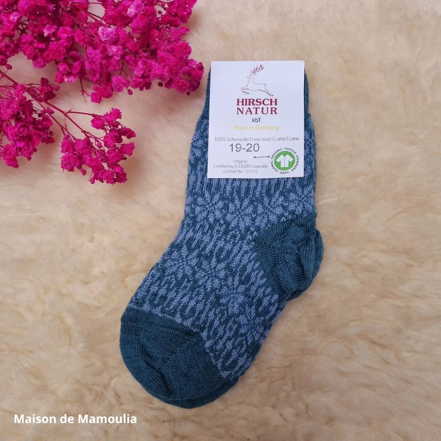 Hirsch Natur - Thick Children's Socks - 100% Wool