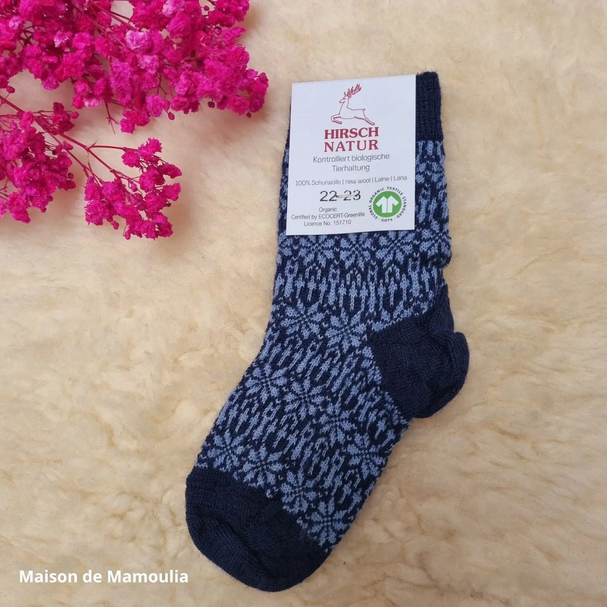 Hirsch Natur - Thick Children's Socks - 100% Wool