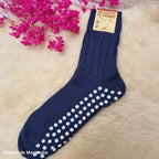 Hirsch Natur - Adult non-slip socks - 100% wool