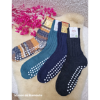 Hirsch Natur - Adult non-slip socks - 100% wool