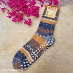 Hirsch Natur - Adult non-slip socks - 100% wool