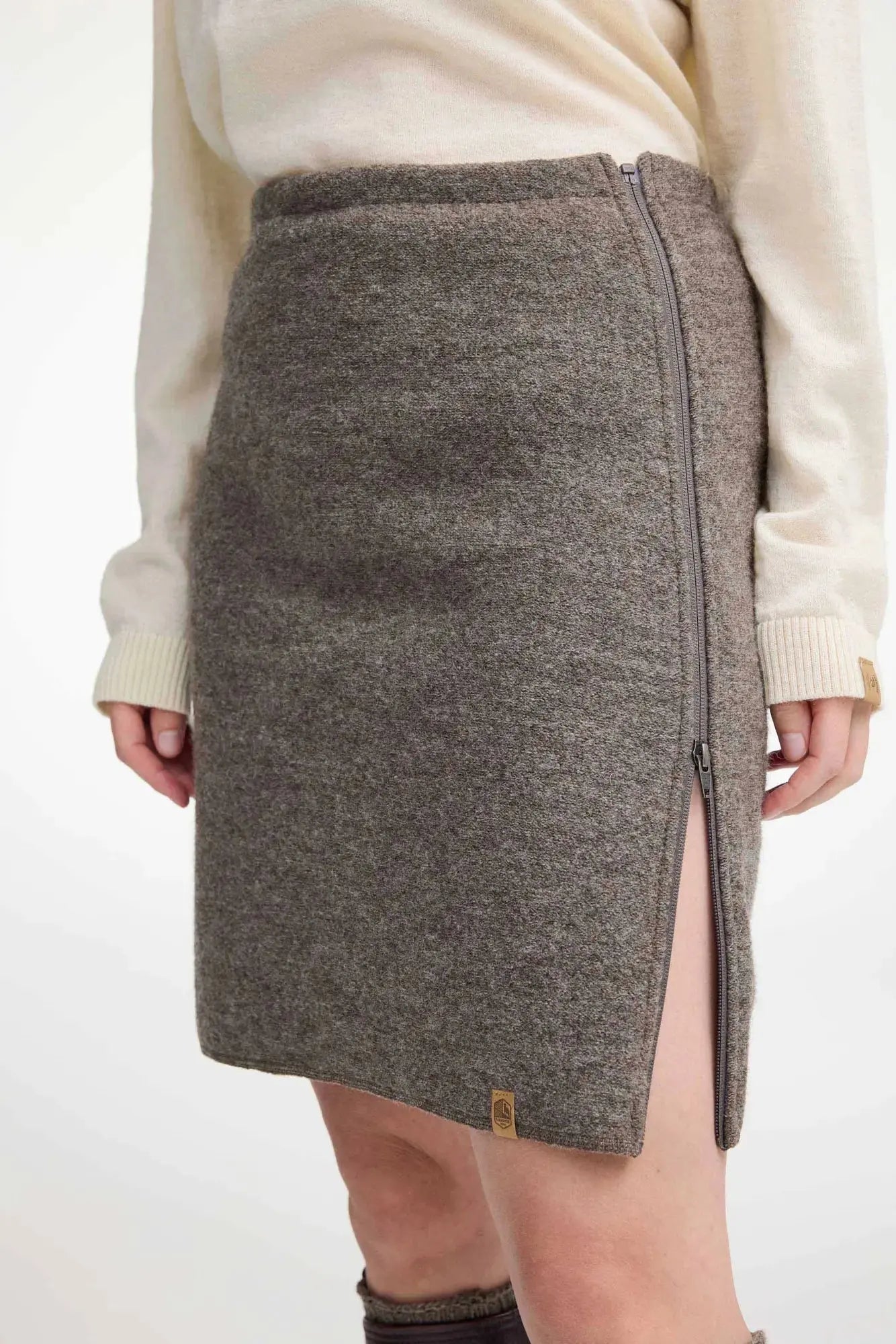 Ivanhoe - Jupe femme Vegby en laine bouillie