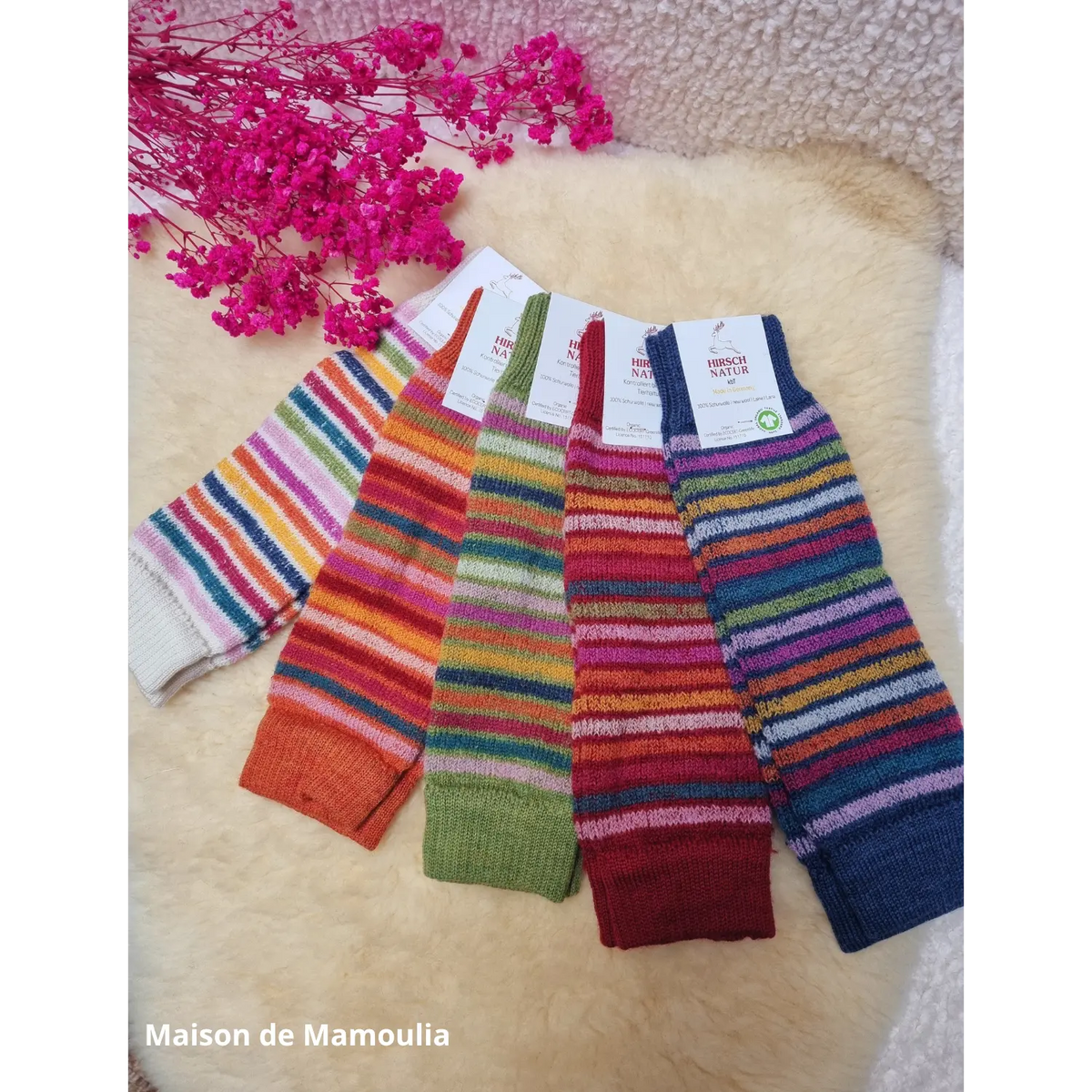 Hirsch Natur - Thick Children's Socks - 100% Wool