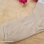 Hirsch Natur - Adult non-slip socks - 100% wool