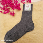 Hirsch Natur - Adult non-slip socks - 100% wool