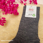 Hirsch Natur - Adult non-slip socks - 100% wool