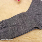 Hirsch Natur - Adult non-slip socks - 100% wool