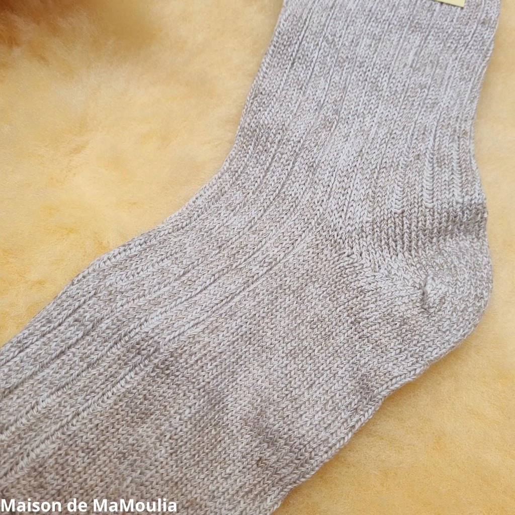 Hirsch Natur - Chaussettes "Longlife" adulte – Lin-coton Hirsch Natur