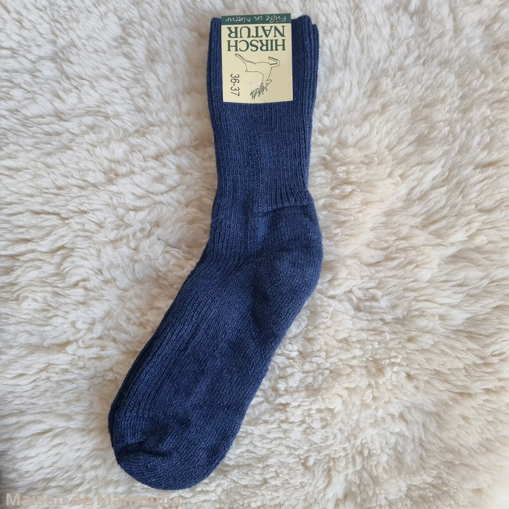 Hirsch Natur - Chaussettes adulte épaisses – laine - soie Hirsch Natur