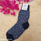 Hirsch Natur – Chaussettes norvégiennes adulte – 100 % laine – Fines