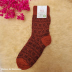 Hirsch Natur – Chaussettes norvégiennes adulte – 100 % laine – Fines