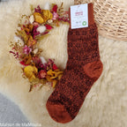 Hirsch Natur – Chaussettes norvégiennes adulte – 100 % laine – Fines