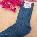 Hirsch Natur - Adult non-slip socks - 100% wool