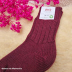 Hirsch Natur - Adult non-slip socks - 100% wool