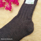 Hirsch Natur - Adult non-slip socks - 100% wool