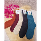 Hirsch Natur - Adult non-slip socks - 100% wool
