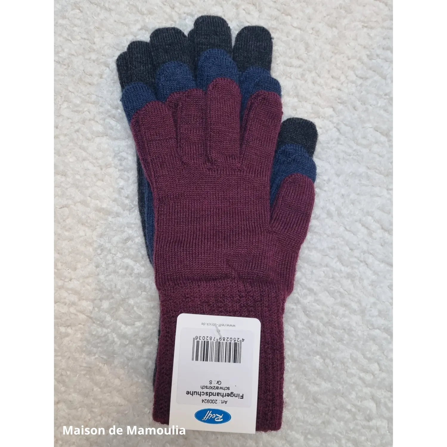 Reiff - Adult gloves, pure merino wool