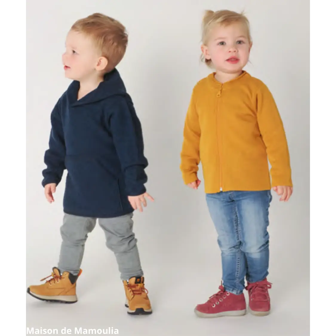 Reiff - Hoody enfant crêpe de laine mérinos Reiff