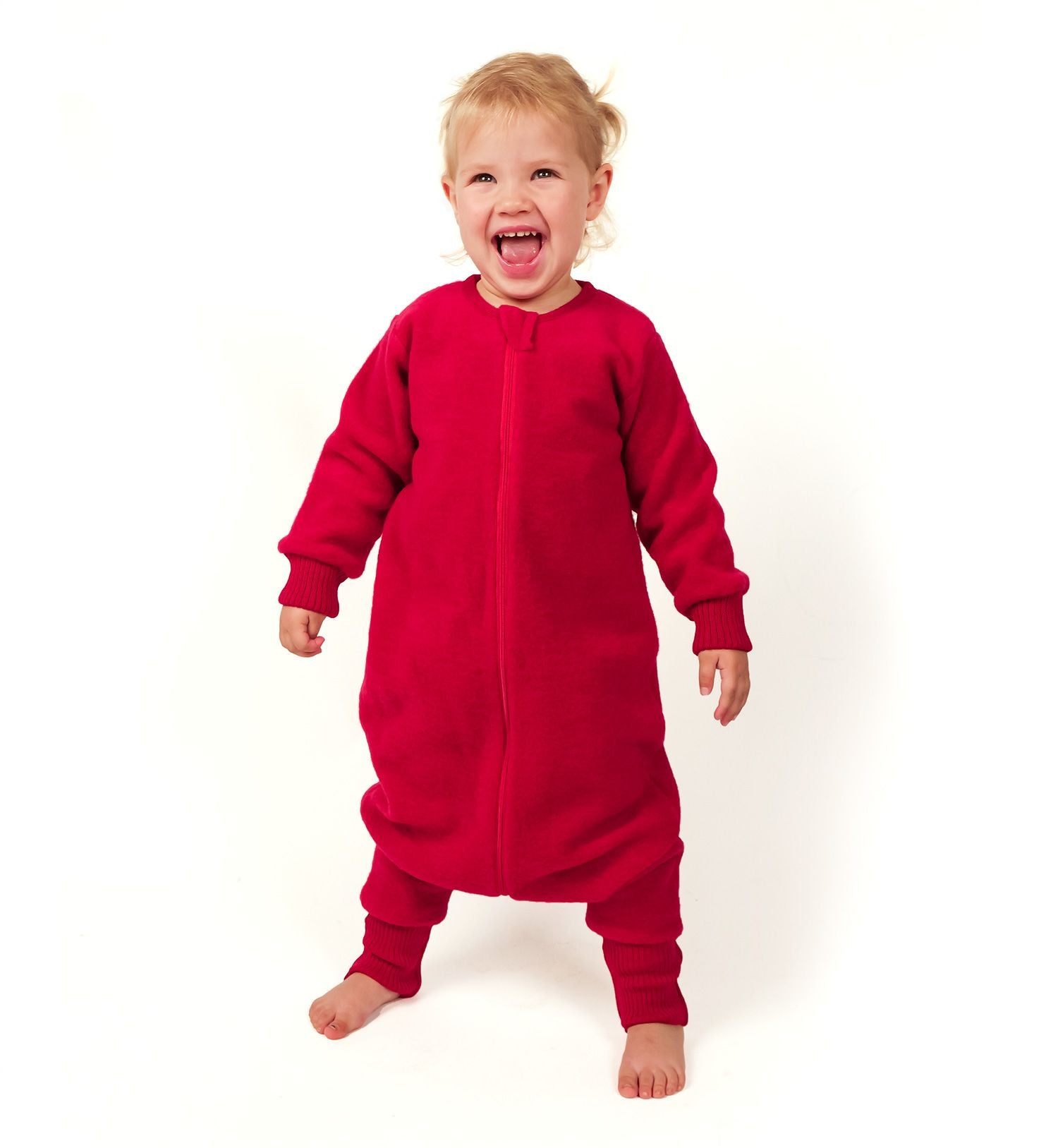 Reiff - Combinaison pyjama enfant en laine mérinos polaire