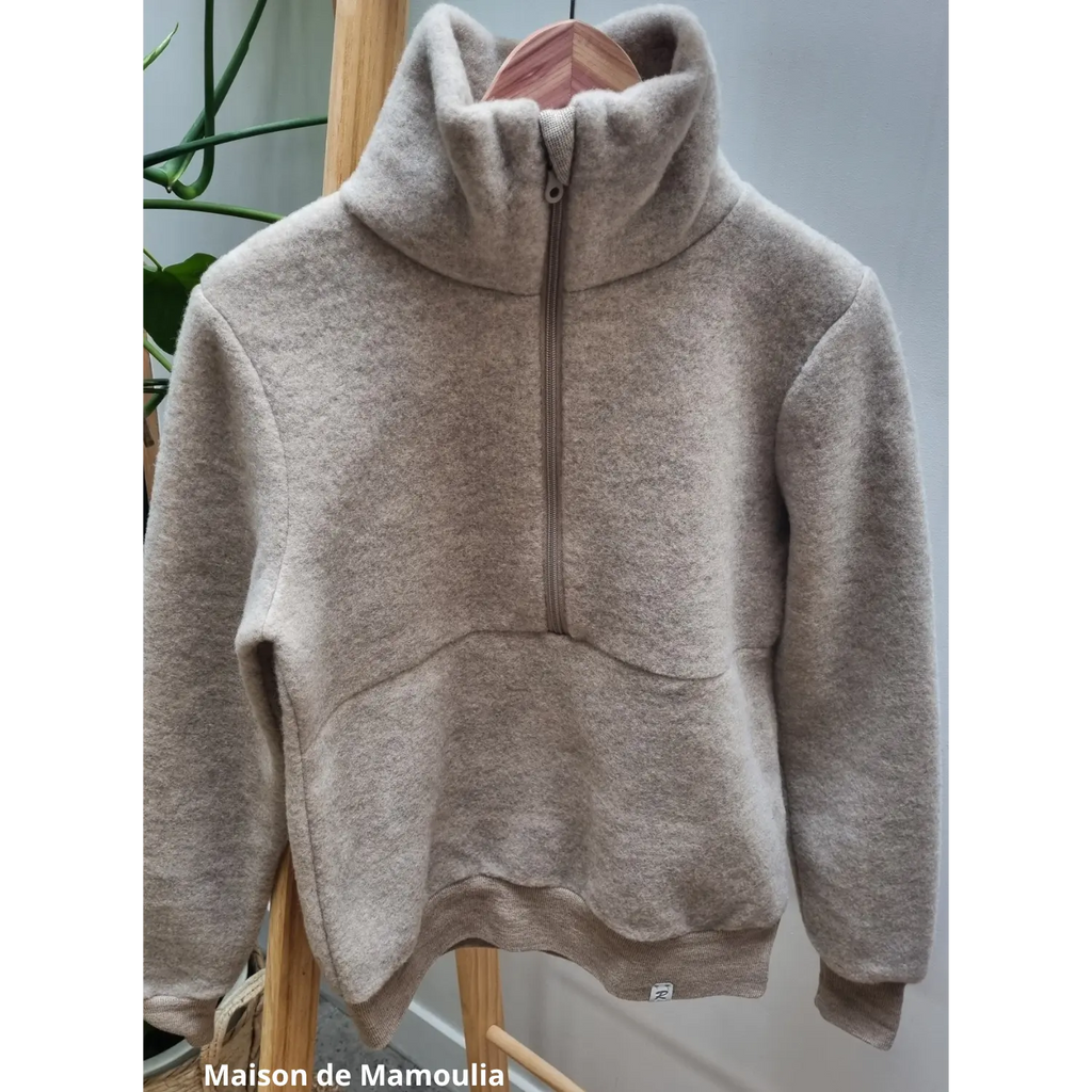 Reiff - Pull femme col camionneur en laine mérinos polaire Reiff