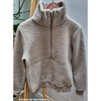 Reiff - Pull femme col camionneur en laine mérinos polaire Reiff