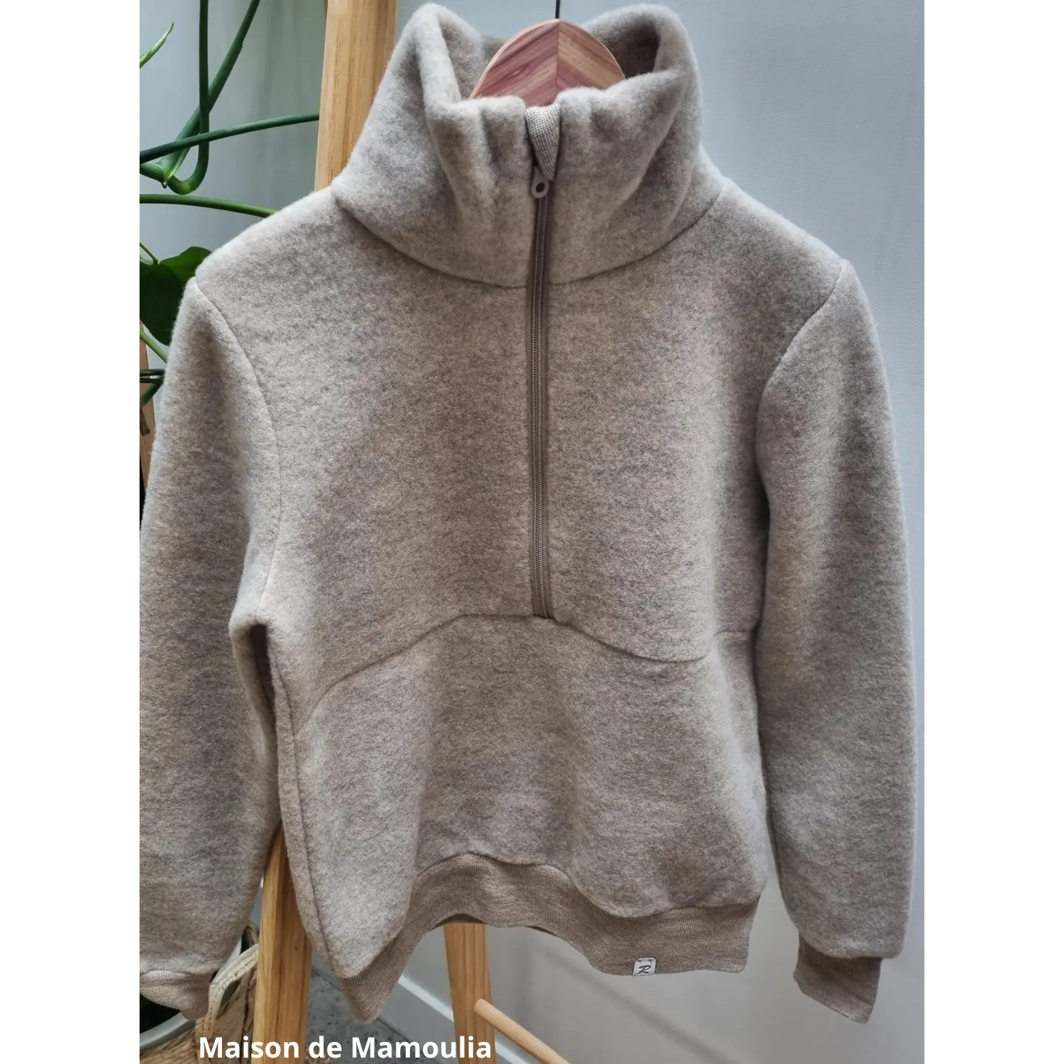 Reiff - Pull femme col camionneur en laine mérinos polaire Reiff