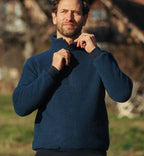 Reiff - Pull homme col camionneur en laine mérinos polaire