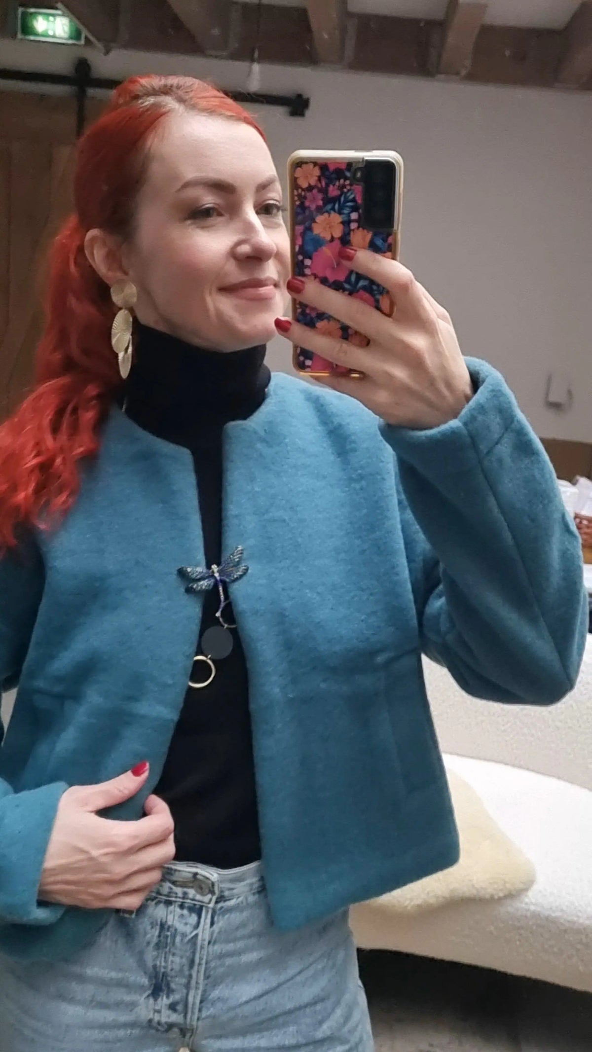 Reiff - Women's Jette cardigan jacket in merino wool fleece