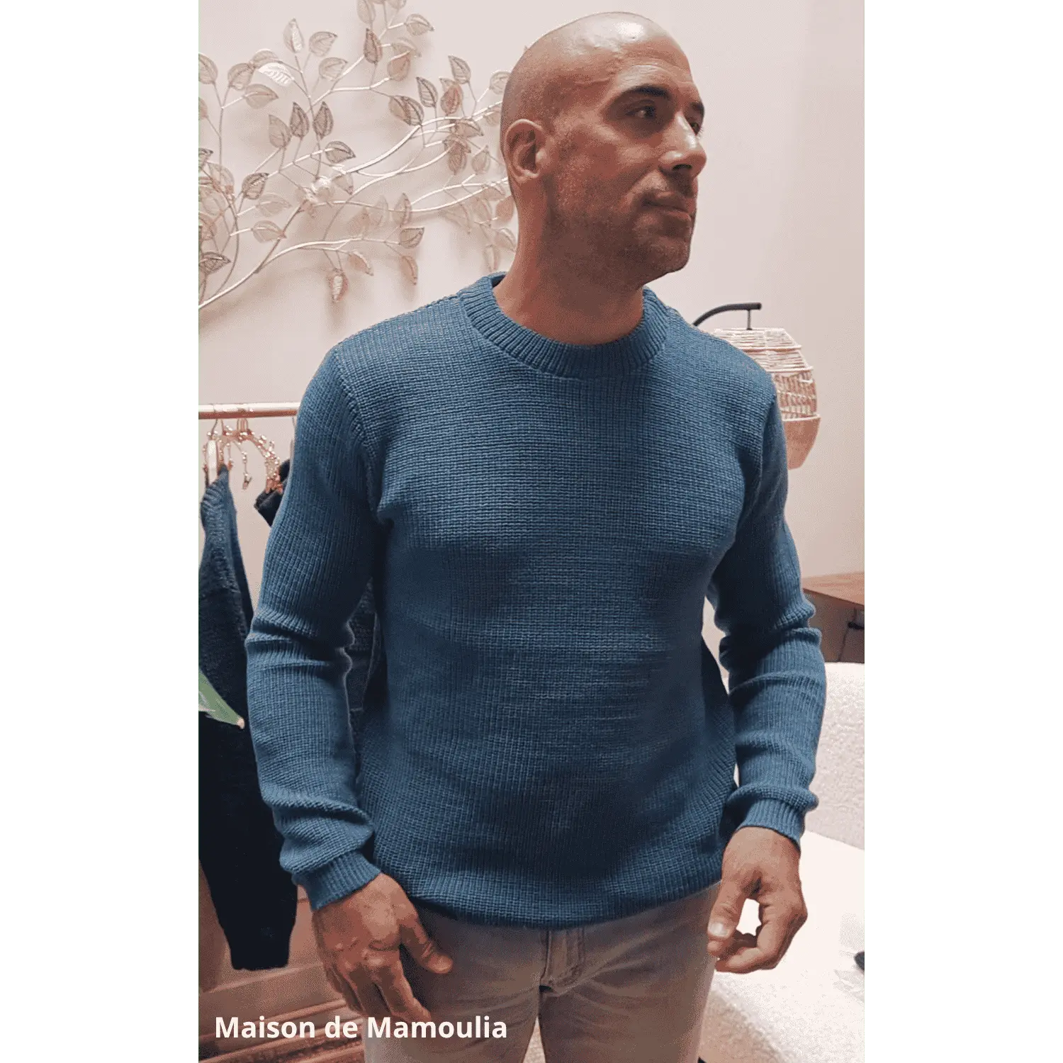Reiff - Pull homme Anton laine mérinos, maille côtelée Reiff