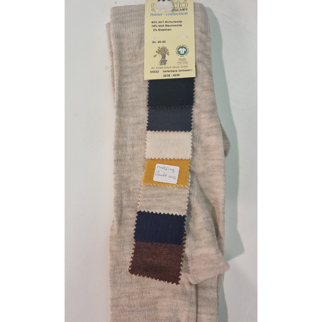 Grödo - Collant femme laine-coton bio