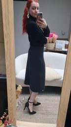 Reiff - Nora women's long skirt in structured merino wool