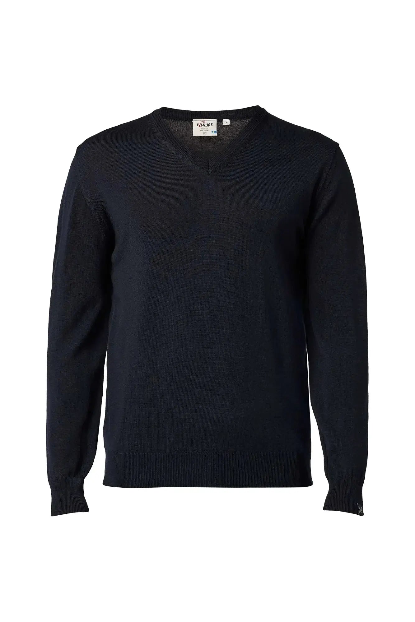 Ivanhoe - Pull homme col V mérinos extra fine