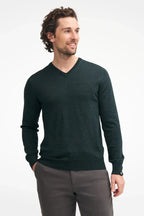 Ivanhoe - Pull homme col V mérinos extra fine