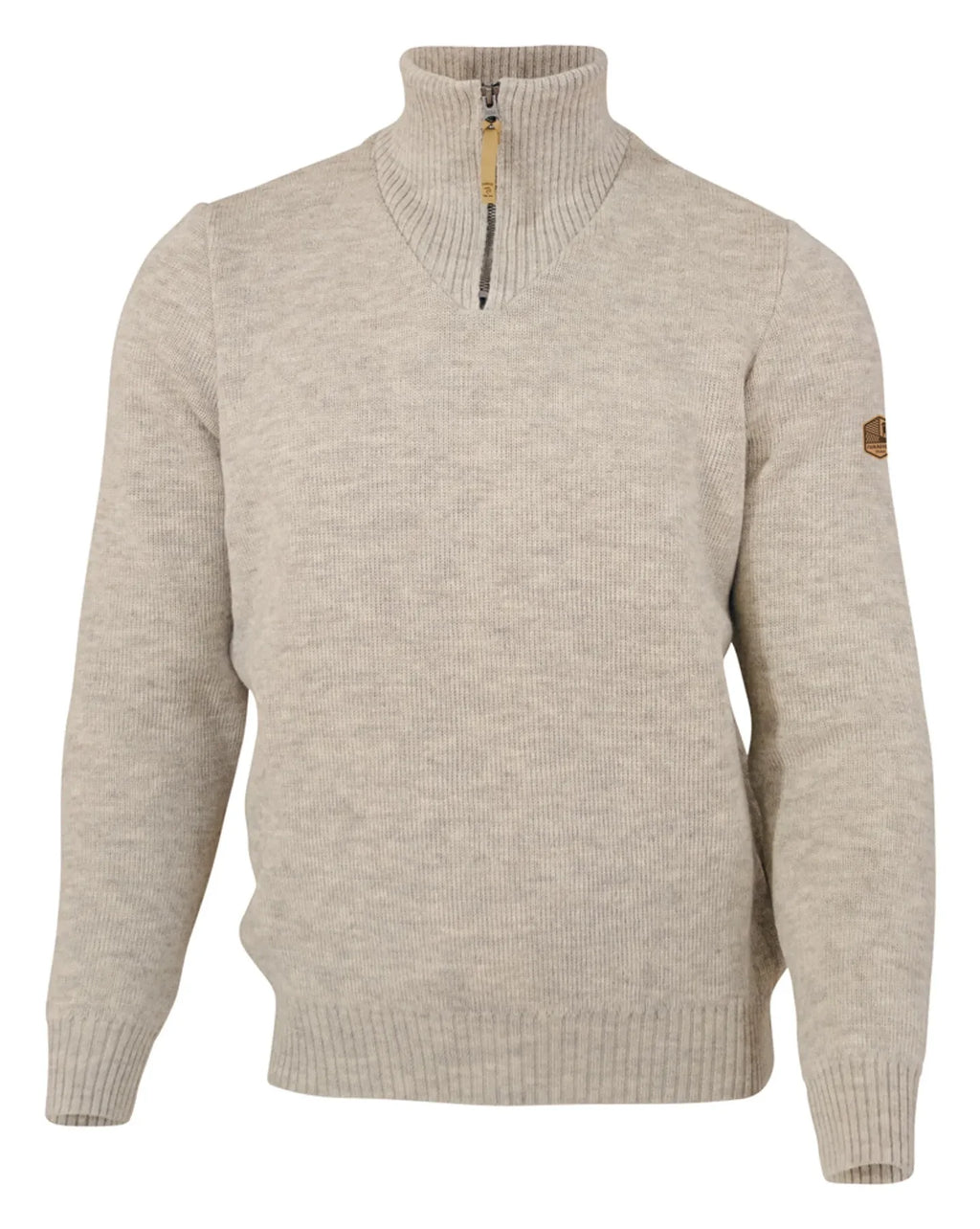 Ivanhoe - Pull homme Elm demi-zip pure laine