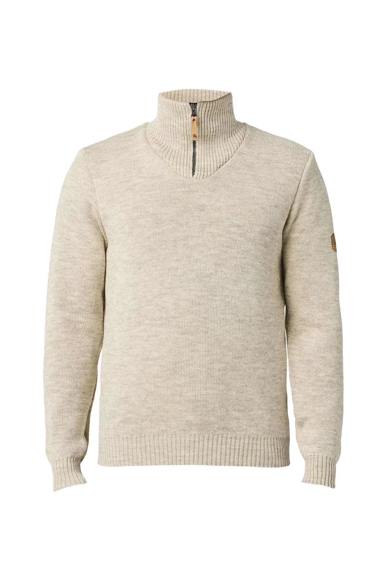 Ivanhoe - Pull homme Elm demi-zip pure laine